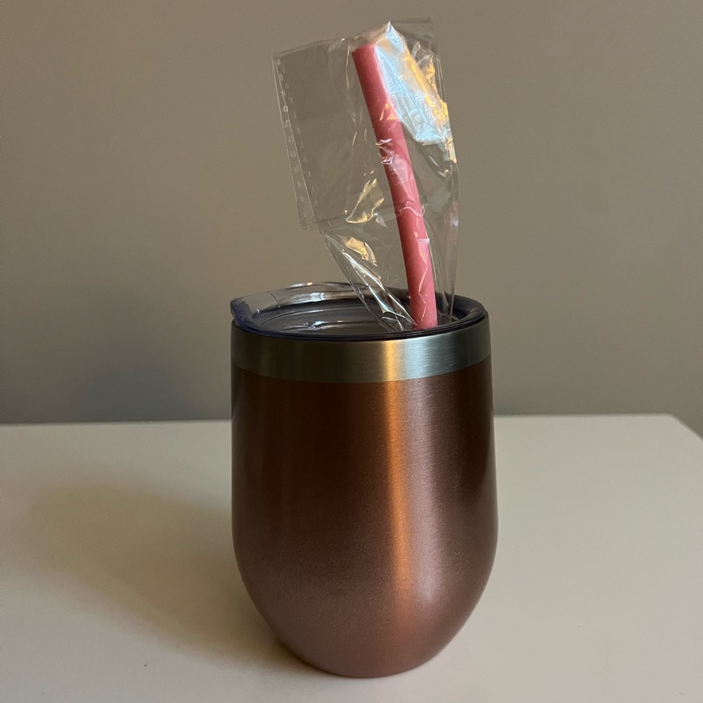 NWOT Teacher Tumbler With Reusable Straw - Picture 2 of 3